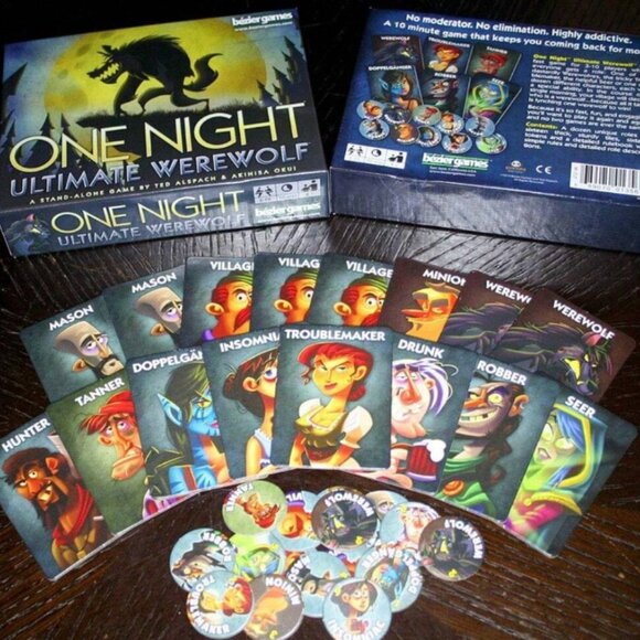 One Night Ultimate Werewolf Card Game Bezier Games NWT - Picture 5 of 5